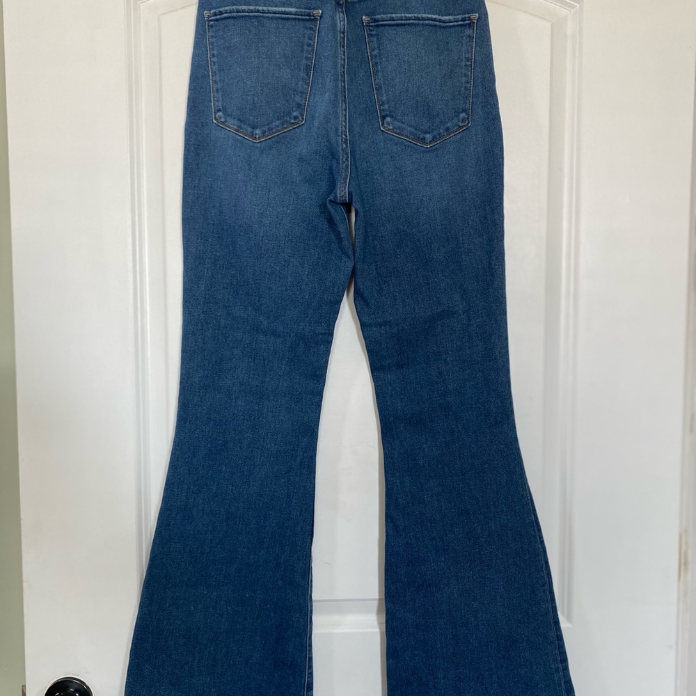Abercrombie & Fitch Blue Flare Jeans - Picture 4 of 5
